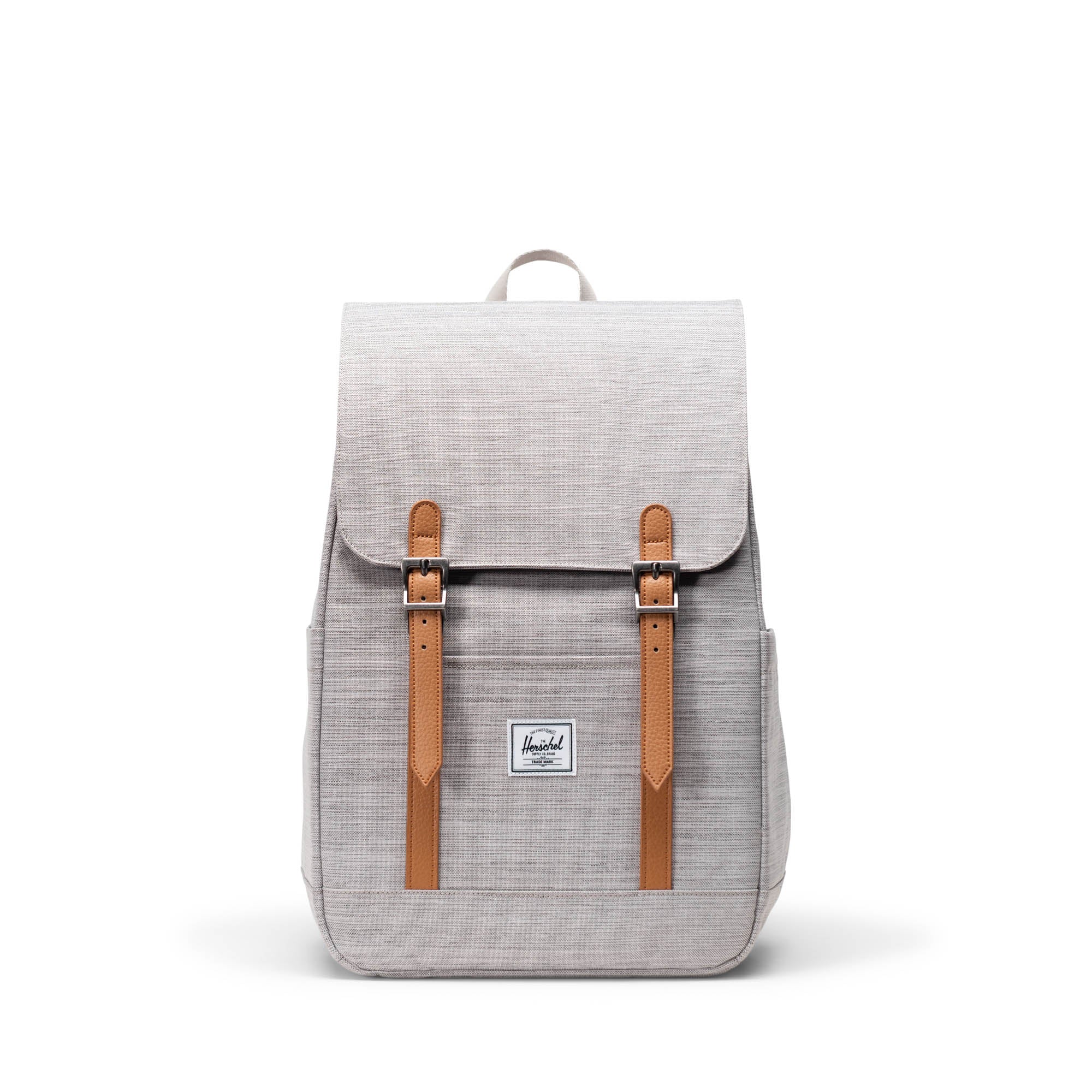 Kırçıllı Açık Gri Herschel Retreat Küçük Boy Su İtici Kumaş Sırt Çantası, 14" Laptop Uyumlu, 17 L